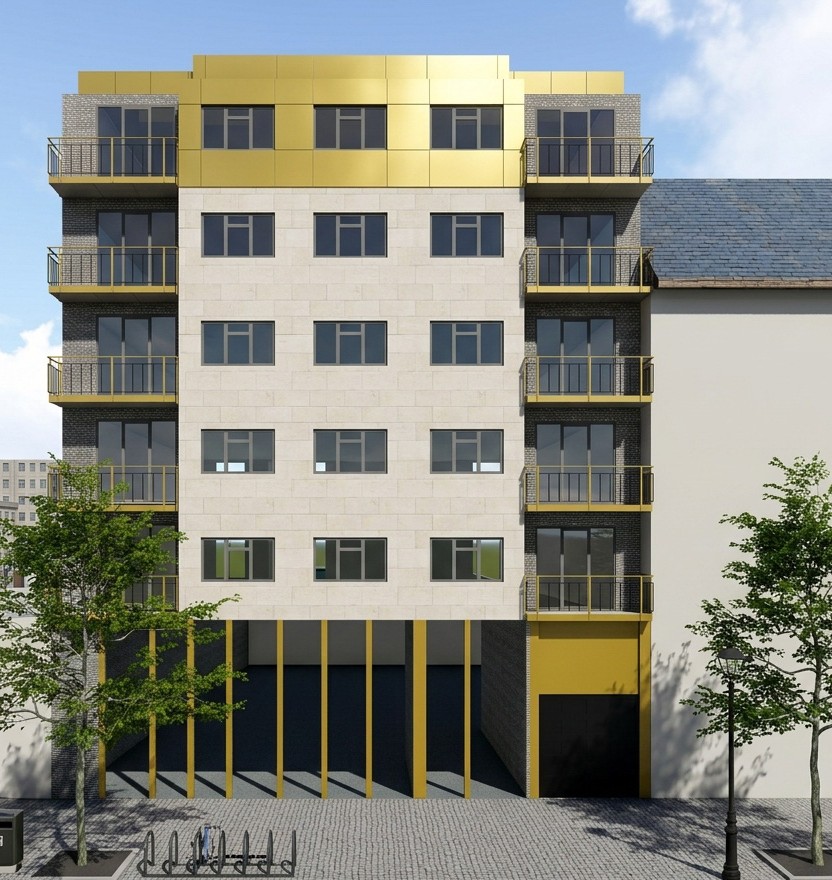 Bac Platinum Residence — immeuble au crépuscule